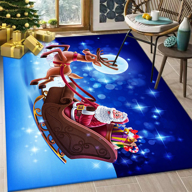 Christmas Living Room Decorative Floor Mat Carpet