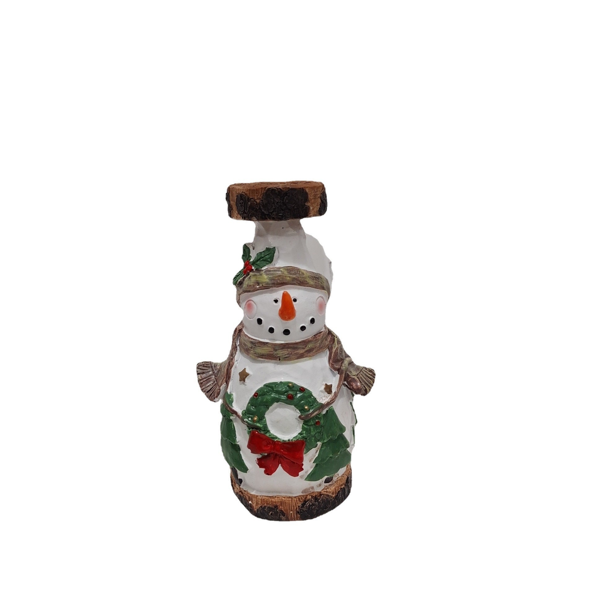 Christmas Old Man Candlestick Home Living Room Desktop Decorations