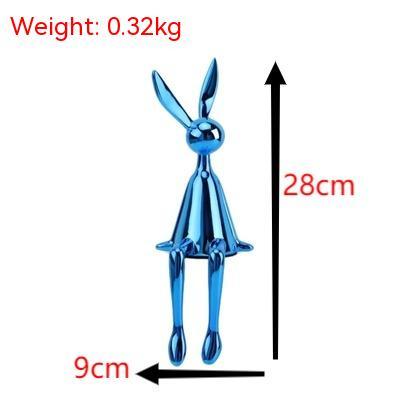 Modern Simple Electroplating Sitting Rabbit Living Room Decorations Ornaments